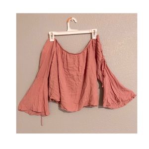 Blush Off-The-Shoulder Shirt
